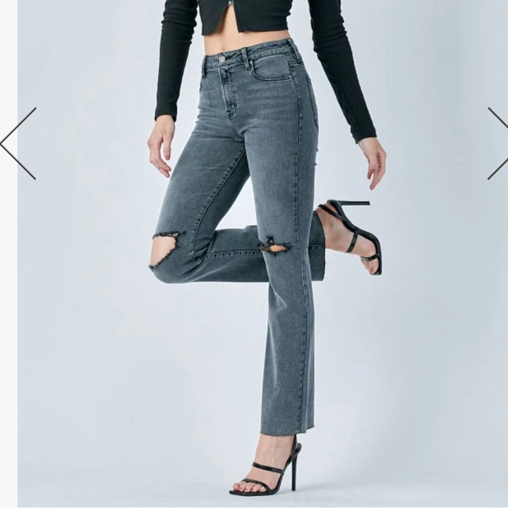 NWT Hidden Jeans Ryan bootcut size 26 charcoal denim